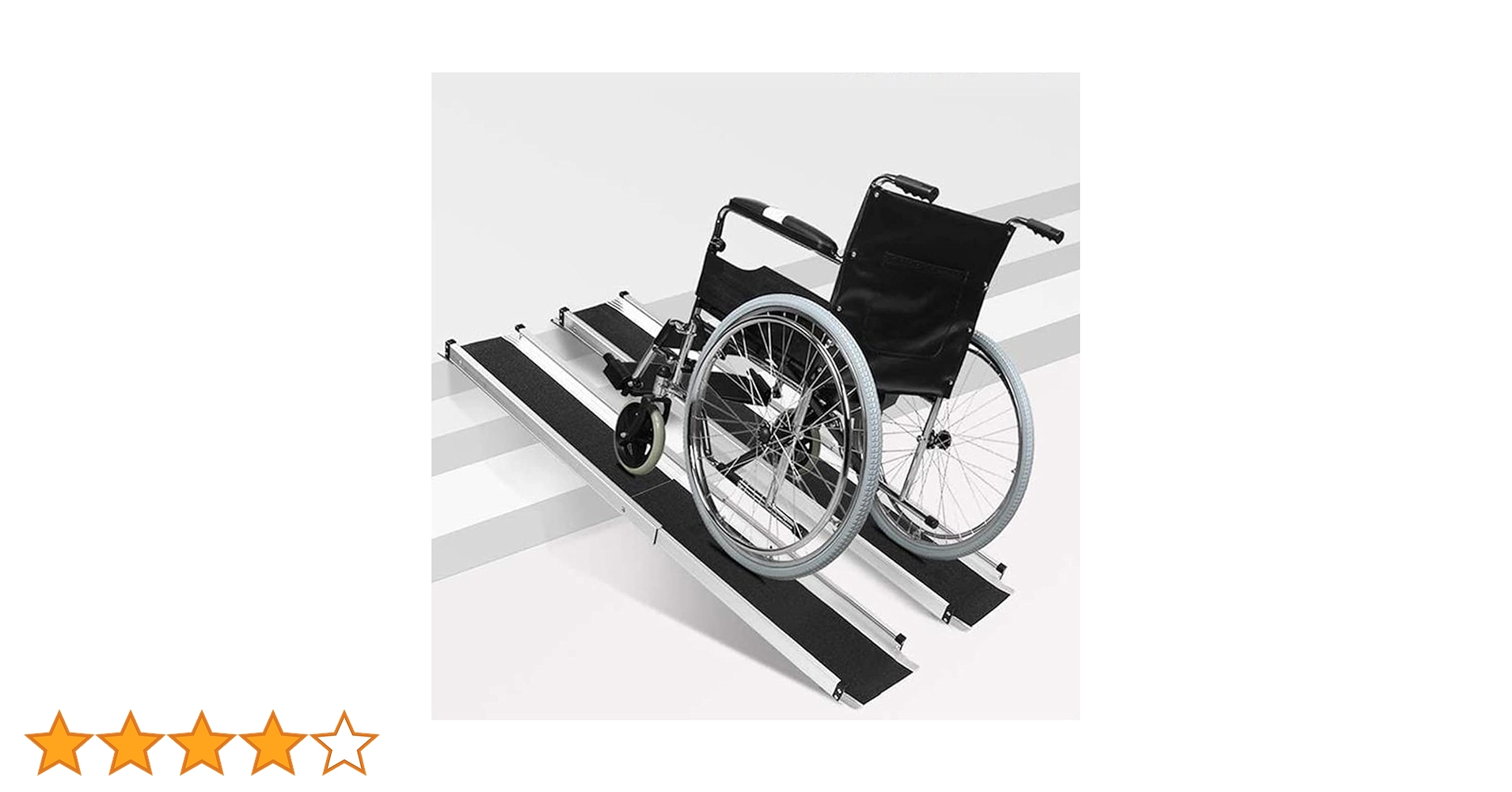 Amazon | 軽量 携帯便利 重量6kg 車椅子 用 スロープ 二段伸縮 長さ